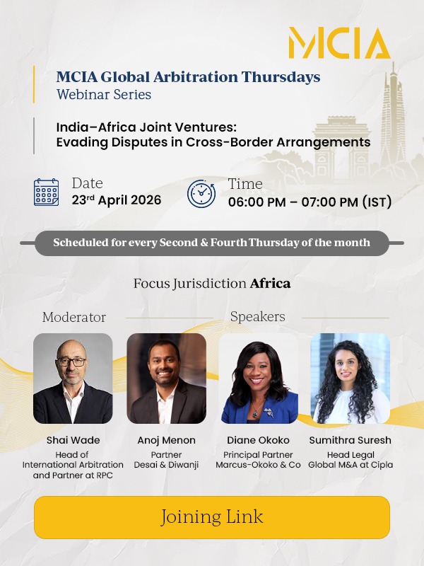 MCIA Global Arbitration Thursdays